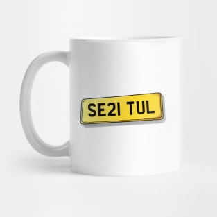 SE21 TUL Tulse Hill Number Plate Mug